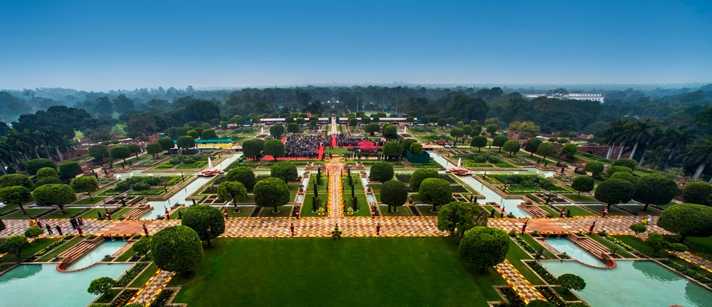 The Mughal Garden at Rashtrapati Bhavan