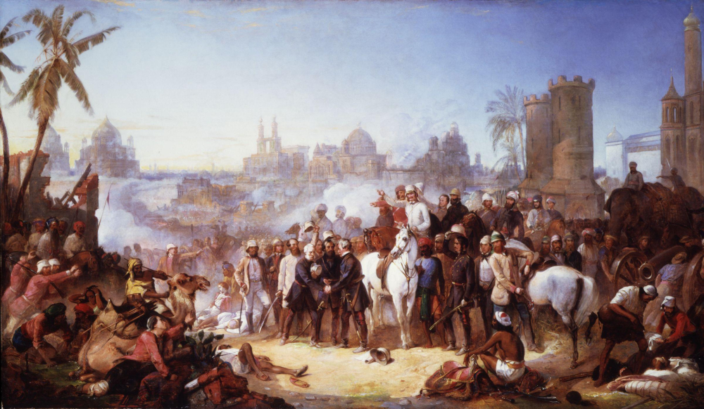The Relief of Lucknow, 1857 by Thomas Jones Barker, Courtesy: Wikimedia Commons