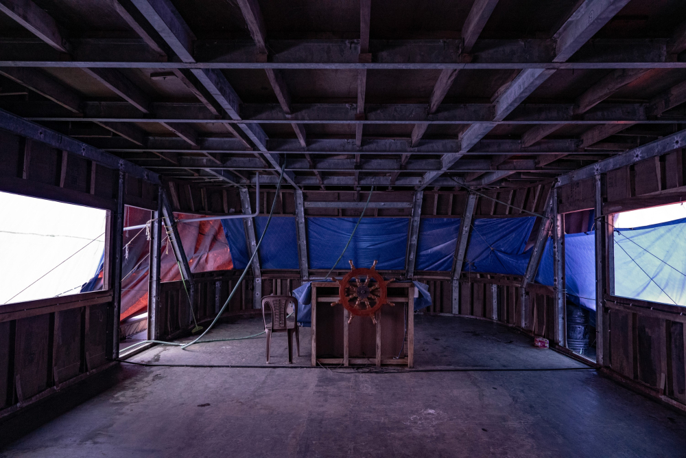 The main cabin whose interiors will be completed abroad 