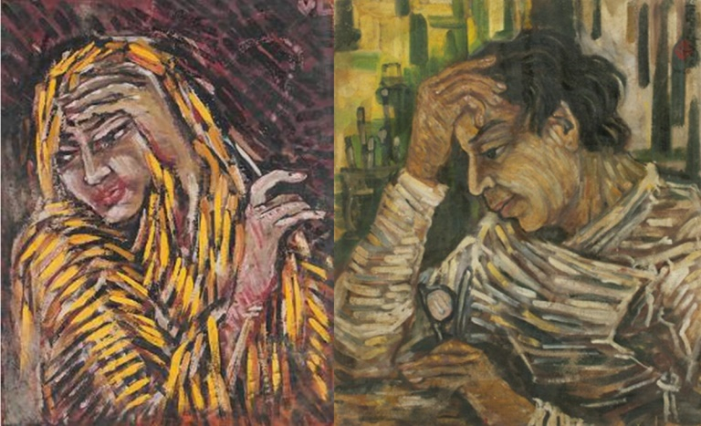 Untitled, paintings by Sudhir Khastgir (Courtesy: DAG via Sahapedia.org)