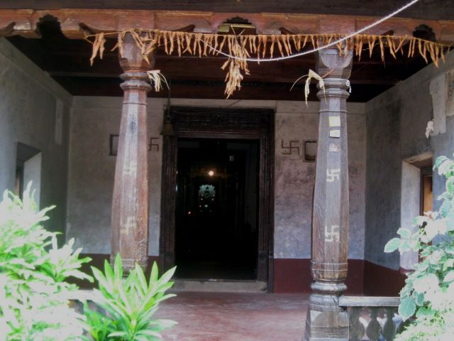 Entrance to the sanctum of Parswanatha basadi. Parswanatha (the 23rd Thirthankara) is the main idol of the temple. There are also sculptures of Kushmandini, Brahma, Saraswati and Padmavati. Photo courtesy: Rajesh Karthy