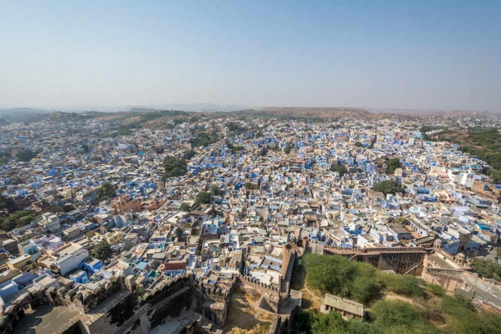 Fig 8. The view of Jodhpur city from the fort.