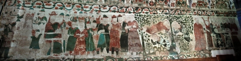 Fig.5 Murals on the northern wall (Courtesy: St. Mary’s Church, Kottayam: Mohamed 2016)