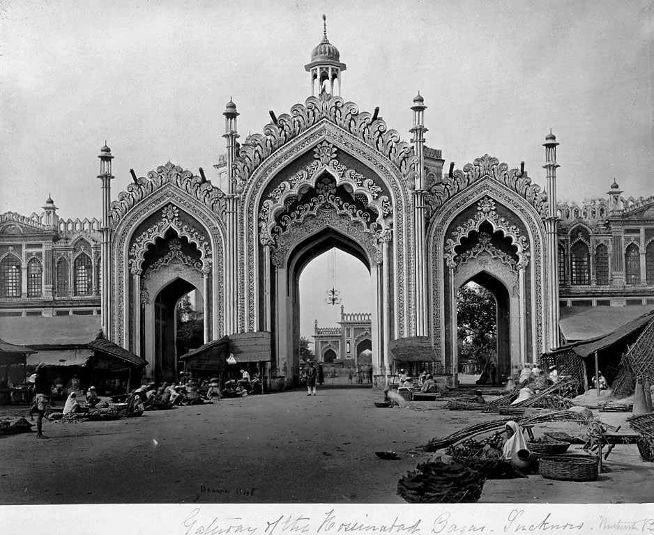 Picture of Hussainabad Gate by Samuel Bourne, 1863, reflecting the glimpse of Lucknow streets in Hindi cinema. (Picture Credits: Wikimedia Commons)