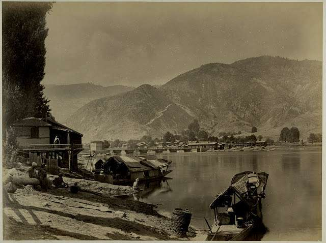 Jhelum River, Baramulla, Kashmir, 1880s. Picture Credits: GetArchive.
