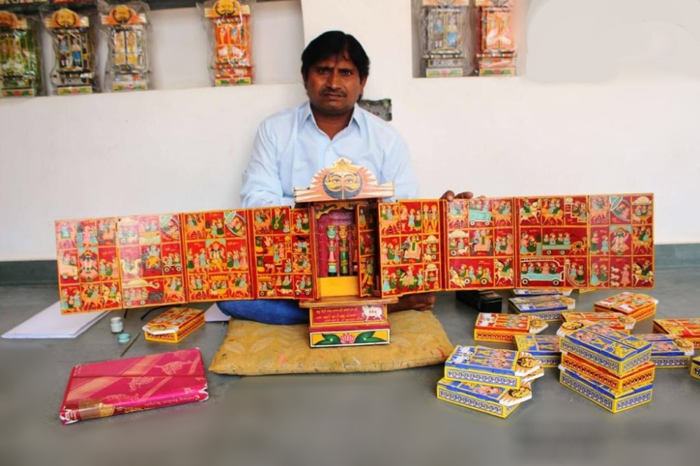 kaavad baanchana, kaavad rajasthan, storytelling, Courtesy: Satyanarayan ji Suthar