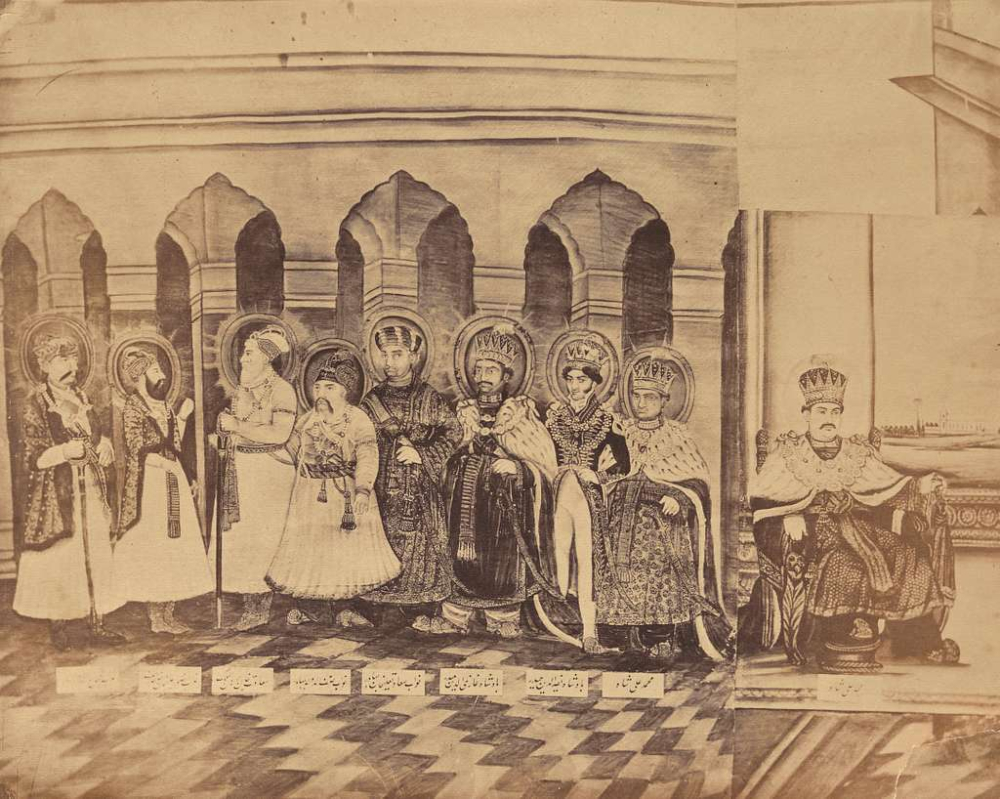 Painting depicting the Nawabs of Awadh, 1858-69. (Picture Credits: GetArchive)