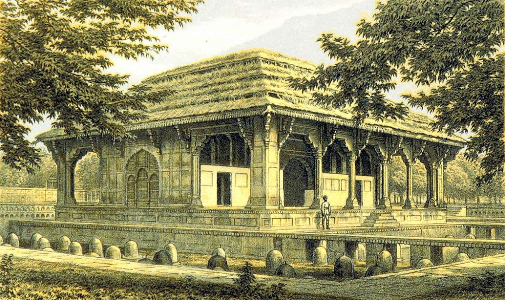 Pavilion in the Shalimar Garden in Srinagar