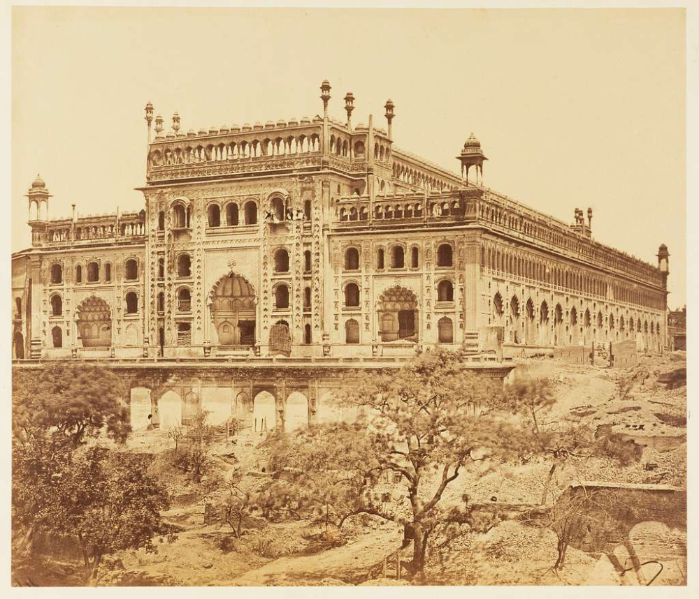 Southwest view of the Bara Imambara, 1858. (Picture Credits: GetArchive)