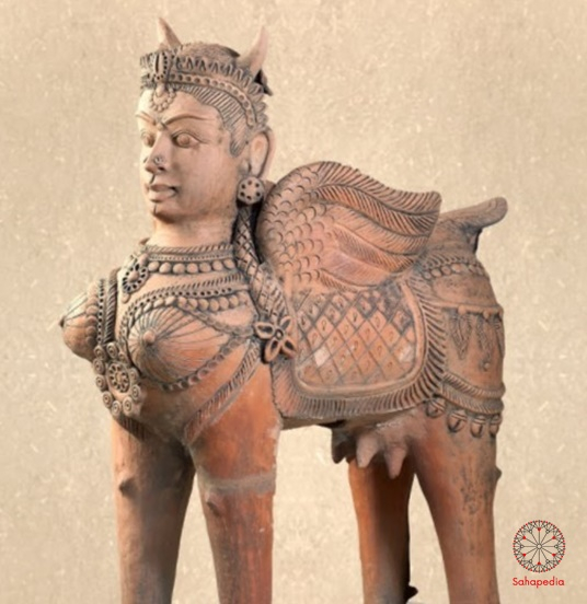 kamadhenu, kamadhenu mythical cow, kamdhenu terracota, kamadhenu story 