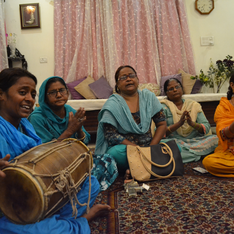 Mirasins and their performance: Left to Right- Farhanana, Rafiya, Imrana, Munni, and Nazneen