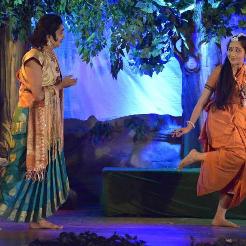 A scene from Abhijnanasakunthalam  