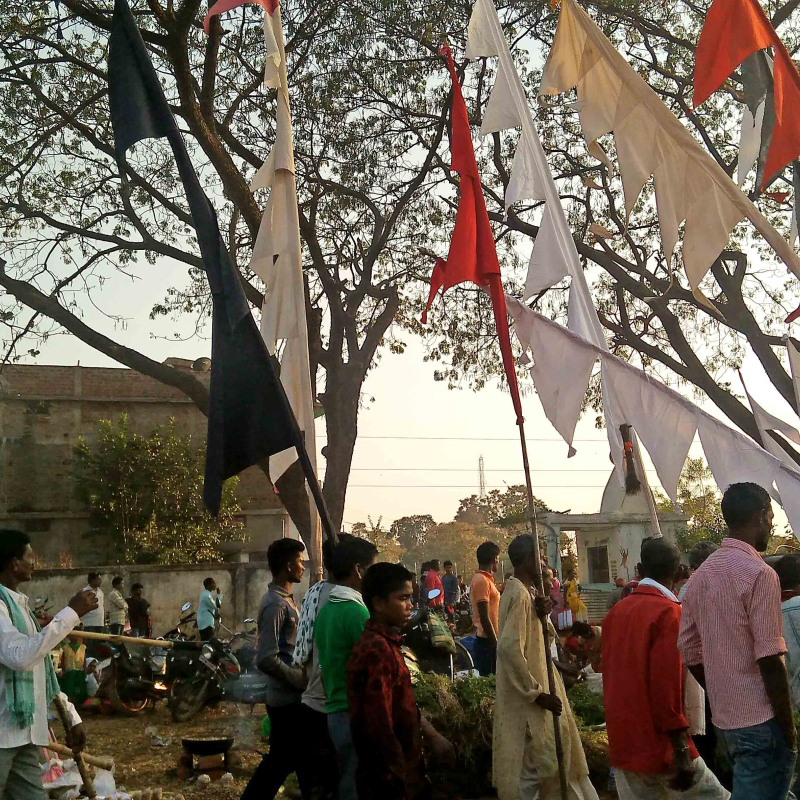Procession of the deities to secure the well being of the people in madai