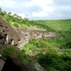 View of the caves from the northern side of the complex