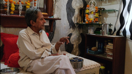 Pandit Om Prakash Sharma is considered to be the face of maach folk theatre form in India (Courtesy: Mitali Trivedi)